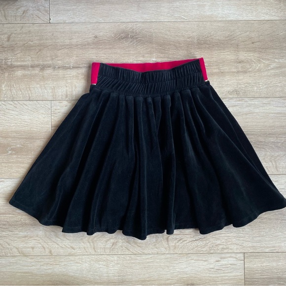Vintage Velvet circle skirt black & pink Best By Lannie - Picture 3 of 9